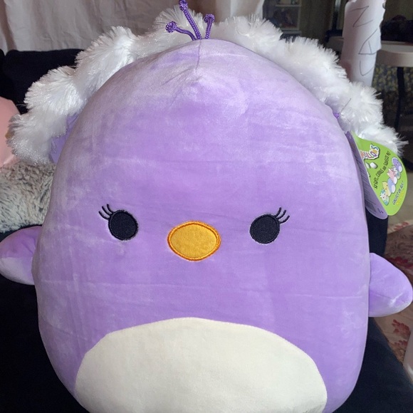 Kellytoy Other - 16” ElLINA THE PEACOCK EASTER SQUISHMALLOW